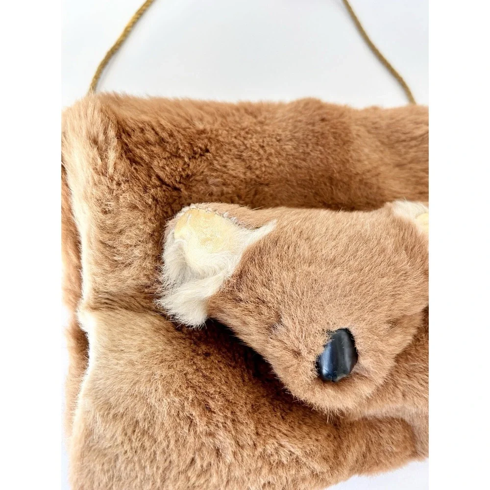 Vintage Koala Bear Stuffed Purse & Hand Warmer Australian Souvenir‎ 8x6